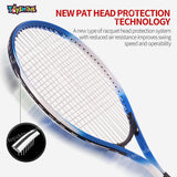 Toyshine Adult Tennis Racket, Super Light Weight Tennis Racquets Shock-Proof and Throw-Proof,Include Tennis Bag Tennis Overgrip- M4 Blue