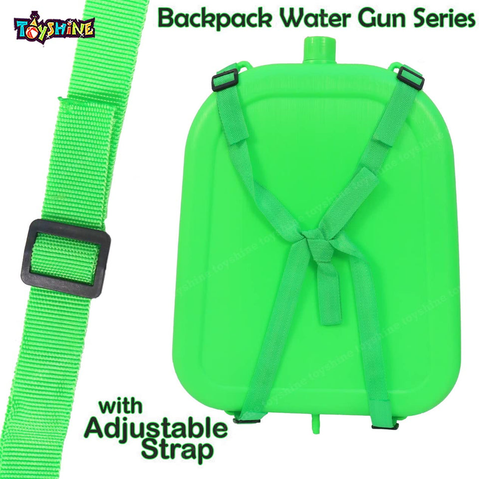 Toyshine Holi Water Toy Gun Big Size with Pressure Mechanism for Long Throw, Back Holding Tank, 5.0 L, Green Hulk