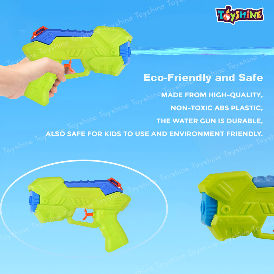 Toyshine Handheld Children Beach Outdoor Swimming Pool Party Squirt Holi Water Toy Gun for Girls Boys Kids 3+, Green