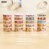 Toyshine 20 Rolls Kawaii Washi Tape Set Decorative Tape Art Supplies for Girls Aesthetic Decor for Scrapbook Journaling Kid's DIY Craft Office Supplies