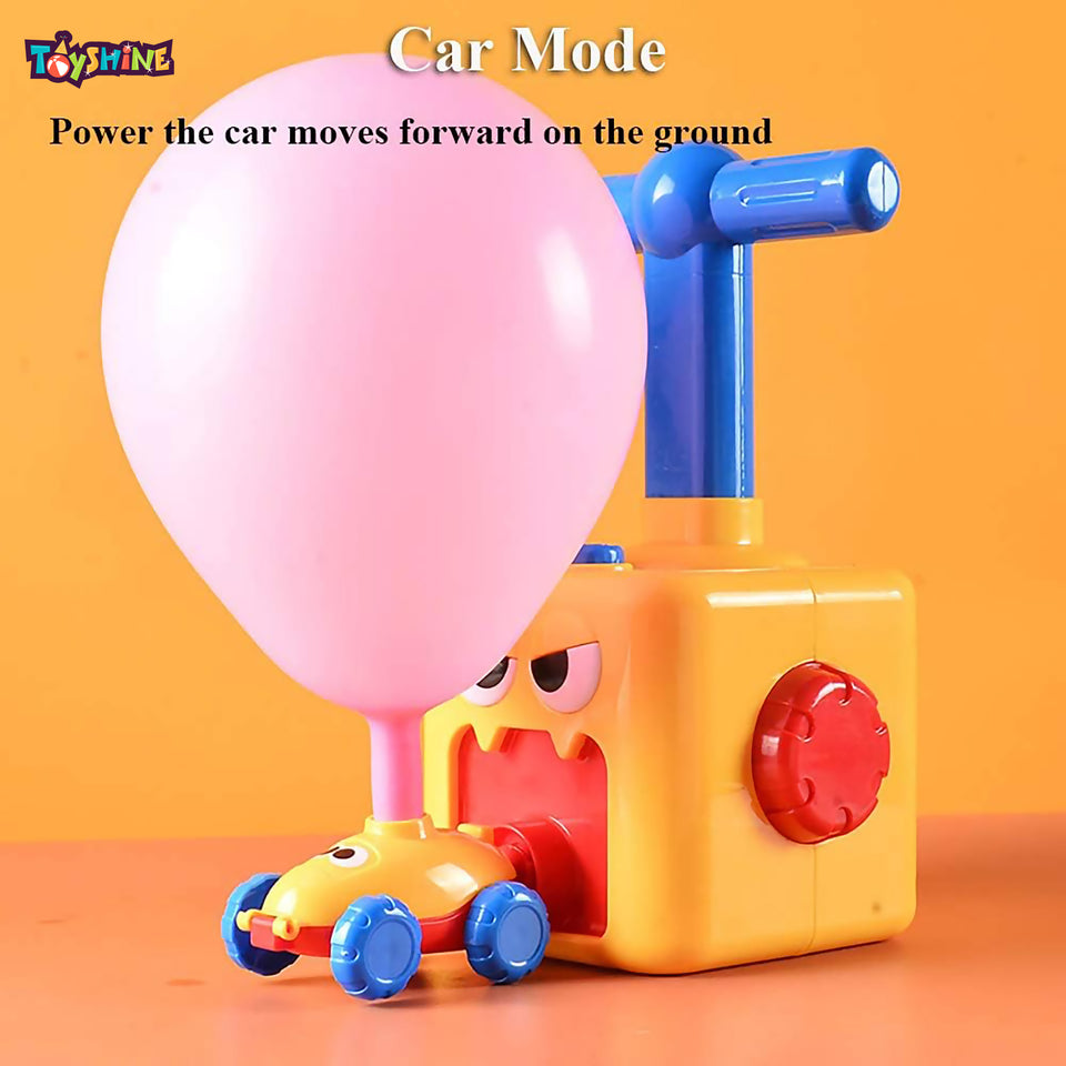 Toyshine Balloon Powered Cars Balloon Racers with Manual Balloon Pump for Kids Boys Girls 3+