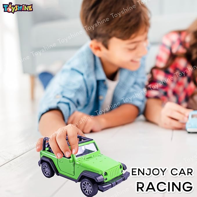 Toyshine 1:32 Scale Die Cast Thaar Model Vehicle Toy Car with Pull Back Function Along with Opening Door Feature for Kids Boy Girl 3+ Years, Green
