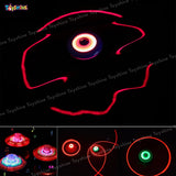 Toyshine 12 Pack Colorful Light & Music Gyro Peg-Top Spinning Tops Kids Children Toy - Multicolor