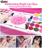 Toyshine 2 in 1 Cosmetic Makeup Palette and Nail Art Kit for Kids