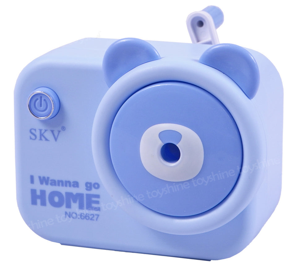 Toyshine Pack of 6 Camera Shape Manual Handheld Easy to Operate Pencil Sharpener inbuilt with Stronger Helical Blade for Kids and Artists - Purple