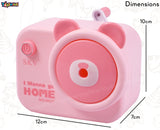 Toyshine Pack of 6 Camera Shape Manual Handheld Easy to Operate Pencil Sharpener inbuilt with Stronger Helical Blade for Kids and Artists - Pink