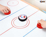 Toyshine Ice Hockey Kit for Kids, Battery Operated Air Powered Game Disk Ball Shuttle Ball Hover Hockey for Kids 3 to 10 Years Old