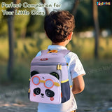 Toyshine 12" Panda Face Backpack for Kids Girls Boys Toddler Preschool Casual Shoulder Daypack Bag (30cm,Grey)