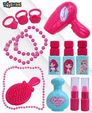 Toyshine Carry Along Dressing Table Make Up Set Beauty Table Toy with Briefcase and Accessories, Model for Girls Pretend Play Baby Toys Birthday Present 3-7 Year old