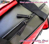 Toyshine Badminton Racket Bag,Single Shoulder Racket Bag 6 Racquet Bag,Waterproof (RED) SSTP