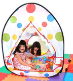 Toyshine Foldable Poka Dots Kids Children'S Ball Pit Indoor Outdoor Pop Up Play Tent House Toy, White Red (Size: 24X29 Inches) - B, Tent House Theme