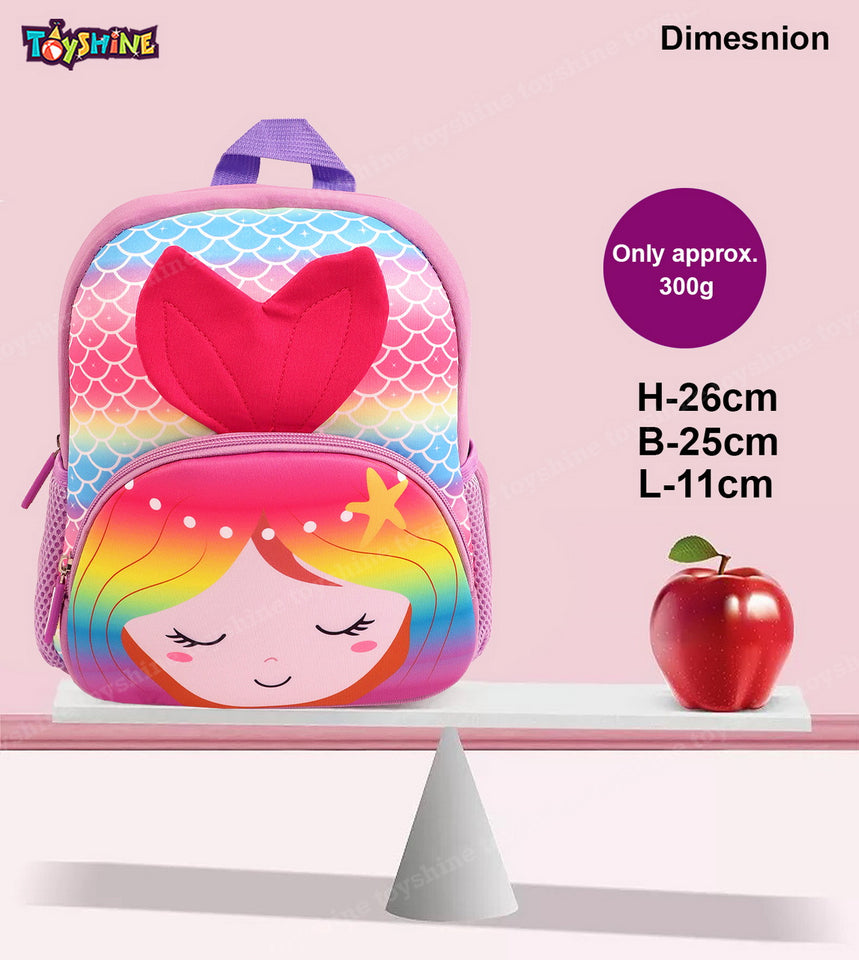 Toyshine 12" Cute Myamid Backpack for Kids Girls Boys Toddler Backpack Preschool Nursery Travel Bag - Mini Size - Multi