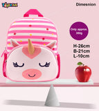 Toyshine 12" Cute Unicorn Face Backpack for Kids Girls Boys Toddler Backpack Preschool Nursery Travel Bag, Mini Size - Pink