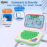 Toyshine Multifunction Contents Learning Kids Laptop Montessori Toy Child Education Game Fun and Learn Activity Children's Laptop - Green