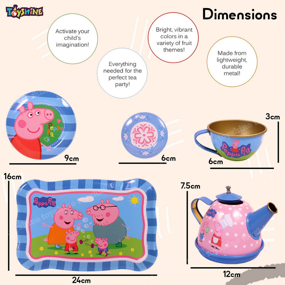 Toyshine 14 Pcs Stainless Steel Kitchen Set Tea Party Kitchen Set Toy for Girls Boys - Model C