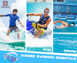 Spanker Swimming Goggles Wide View Anti-Fog Anti-UV Youth Swim Glasses Leak Proof,Green-Multi SSTP