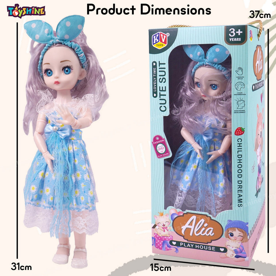 Toyshine Cute Alia Doll Pet Clinic Play Toy Set with Movable Hands and Joints Pretend Play Kit Toys for Kids Role Play Set for Age 3+