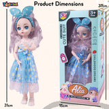 Toyshine Cute Alia Doll Pet Clinic Play Toy Set with Movable Hands and Joints Pretend Play Kit Toys for Kids Role Play Set for Age 3+