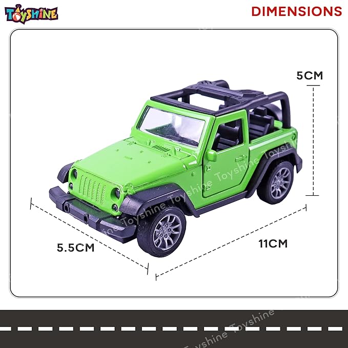 Toyshine 1:32 Scale Die Cast Thaar Model Vehicle Toy Car with Pull Back Function Along with Opening Door Feature for Kids Boy Girl 3+ Years, Green