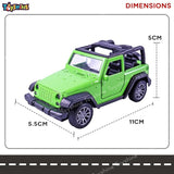 Toyshine 1:32 Scale Die Cast Thaar Model Vehicle Toy Car with Pull Back Function Along with Opening Door Feature for Kids Boy Girl 3+ Years, Green
