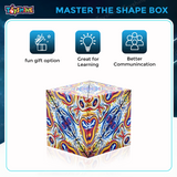 Toyshine Magic Cube Shape Shifting Puzzle Box | Magnetic Puzzle Fun Cube Hand Flip Variety Toy Transforms Into Over 70+ Shapes for Kids & Adults