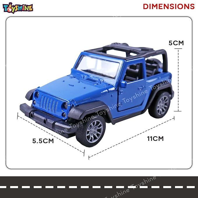 Toyshine 1:32 Scale Die Cast Thaar Model Vehicle Toy Car with Pull Back Function Along with Opening Door Feature for Kids Boy Girl 3+, Blue