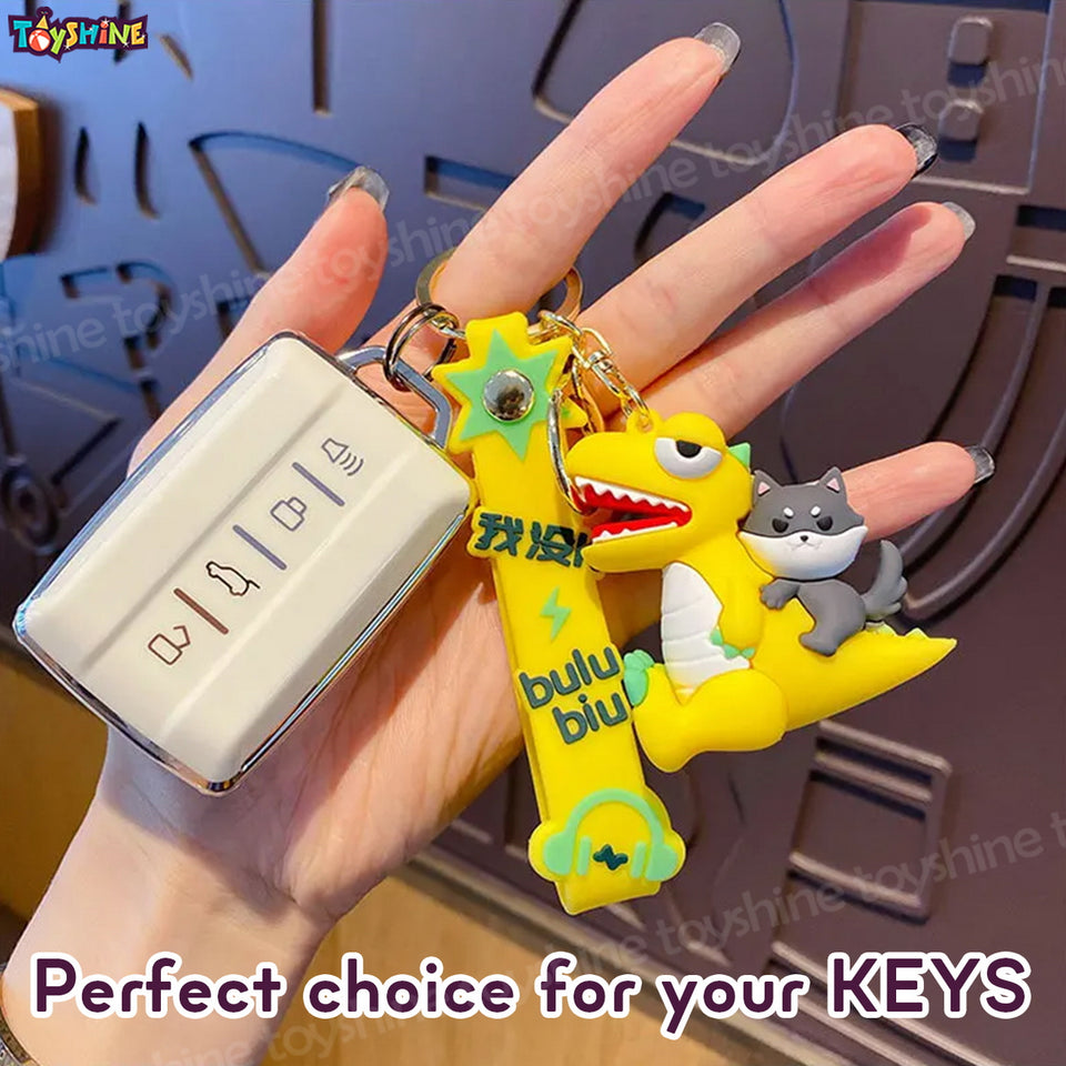 Toyshine Kawaii Keychains with Holder Accessories, Backpack Car Key Chain for Boy Girl