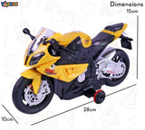 Toyshine 1:20 scale Remote Control Rechargeable 360° Spinning Action Racing Motorbike Toy with Light & Sound Function for Boys Girls 5-12 Years, Yellow
