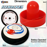 Toyshine Ice Hockey Kit for Kids, Battery Operated Air Powered Game Disk Ball Shuttle Ball Hover Hockey for Kids 3 to 10 Years Old