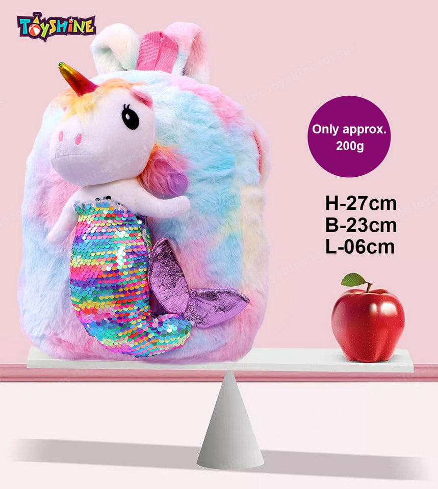 Toyshine Unicorn Plsuh Kids Backpack Bag 11,4'' Age 3+ Unicorn Gifts Girls Boys Ideal for Birthday, Travel, Perfect Companion- M2