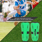 Toyshine Dixon 4 in 1 Football Combo Set Toy Gift for Kids | 1 Football, 1 Pair Shin Guard, 1 Pump| Birthday Gift for Boys Girls Toddler 4-10 Year Old - Green