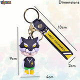 Toyshine Kawaii Keychains with Holder Accessories, Backpack Car Key Chain for Boy Girl