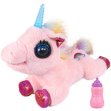 Toyshine Musical Light up Unicorn Stuffed Animal Glowing Singing Plush Toys Decor Birthday Christmas Children's Day Gifts for Toddlers Boy Girls Kids - Pink
