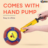 Toyshine Speed-Up Barcelona Football Soccer with Netbag and Pump,Size 5, 4-12 Year - Multicolor