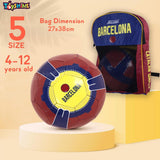 Toyshine Speed-Up Barcelona Football Soccer with Netbag and Pump,Size 5, 4-12 Year - Multicolor