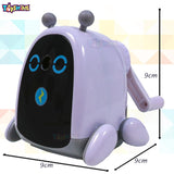 Toyshine Cute Pencil Sharpeners Manual for Kids and Artists, Handheld Manual Pencil Sharpener for Pencils - Ruby Robot, White