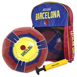 Toyshine Speed-Up Barcelona Football Soccer with Netbag and Pump,Size 5, 4-12 Year - Multicolor