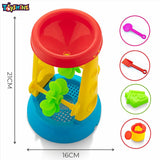 Toyshine 6 Pc Beach Toys Set Sand Water Wheel with Beach Toys kit, Sandbox Toys for Toddlers