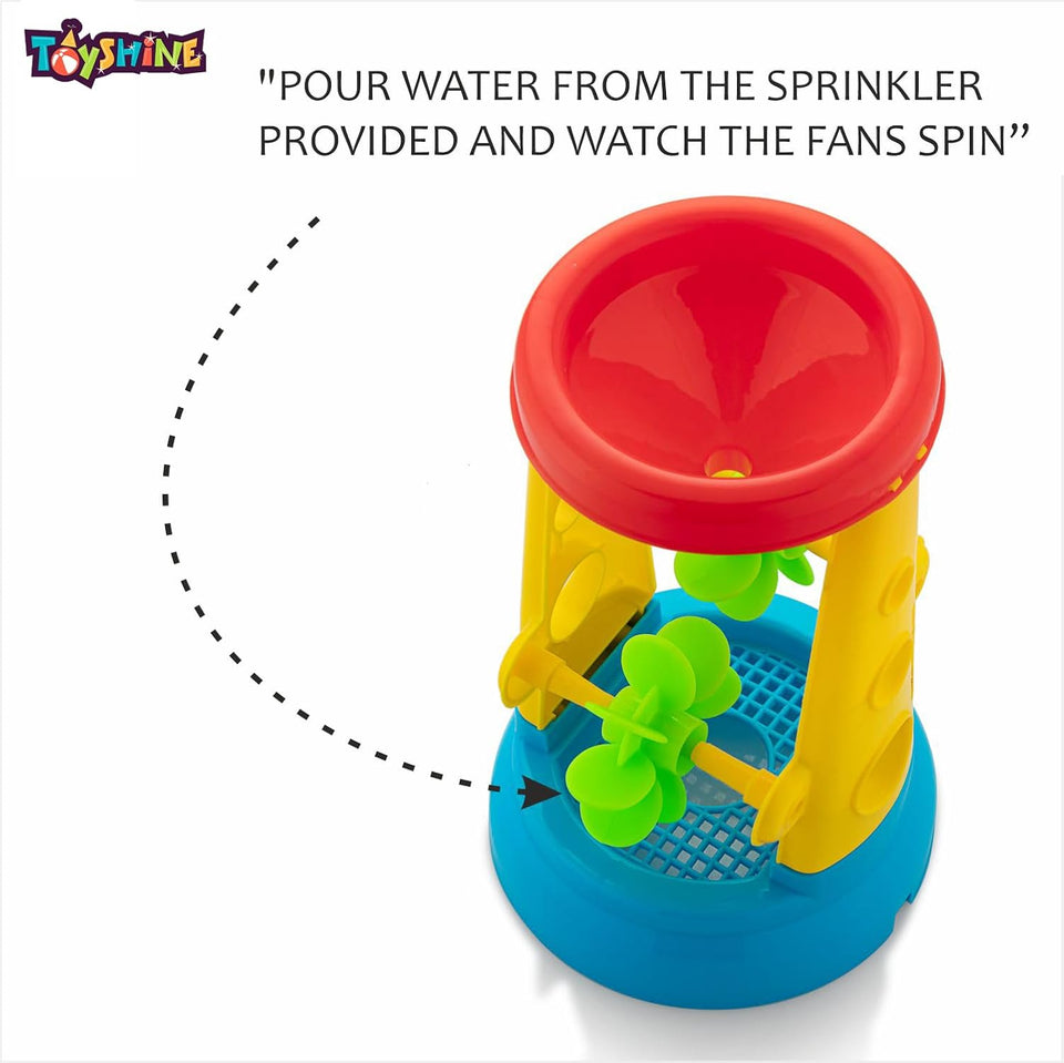 Toyshine 6 Pc Beach Toys Set Sand Water Wheel with Beach Toys kit, Sandbox Toys for Toddlers