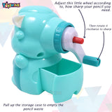 Toyshine Cute Pencil Sharpeners Manual for Kids and Artists, Handheld Manual Pencil Sharpener for Pencils - Sheep, Green