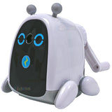 Toyshine Cute Pencil Sharpeners Manual for Kids and Artists, Handheld Manual Pencil Sharpener for Pencils - Ruby Robot, White