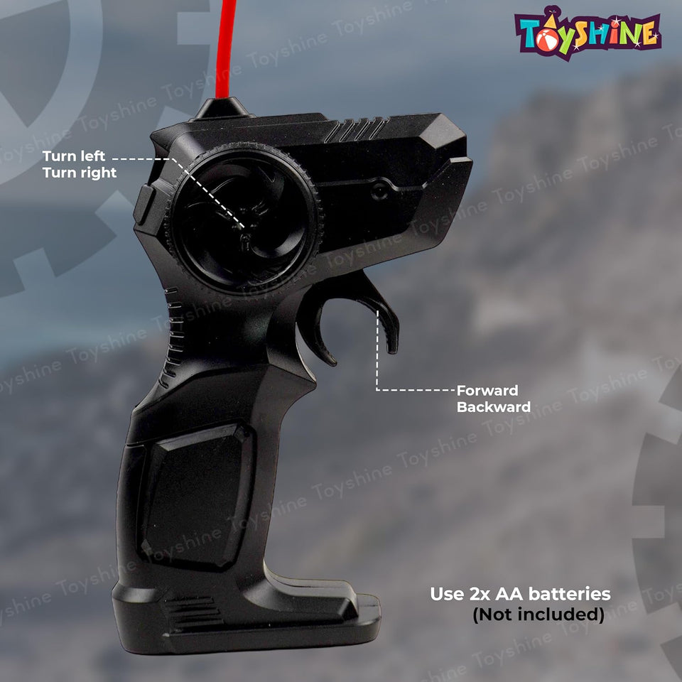 Toyshine 1:18 Scale 27mhz Remote Control Rechargeable High-Speed Rock Climbing Car Toy Mini Alloy Dirt Drift Monster Truck for Kids Boys and Girls 3+, Blue