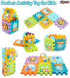 Toyshine 6 in 1 Educational Shape Sorter Baby Activity Cube Montessori Toy Gift for Babies 6-18 Months