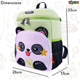 Toyshine 12" Panda Face Backpack for Kids Girls Boys Toddler Preschool Bag Casual Shoulder Daypack Bag (30cm,Green)