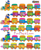 Toyshine Pack of 10 Number Train 123 Puzzle Toy, Educational and Learning Toy | Birthday Return Gift Party Favor for Kids Girls Boys