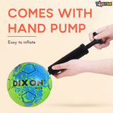 Toyshine Dixon 4 in 1 Football Combo Set Toy Gift for Kids | 1 Football, 1 Pair Shin Guard, 1 Pump| Birthday Gift for Boys Girls Toddler 4-10 Year Old - Green