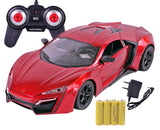 Toyshine 1:16 Scale Battery Operated Rechargeable High Speed Racing Car Fun & Exciting Vehicle in Realistic Design for Kids- Red