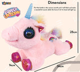 Toyshine Musical Light up Unicorn Stuffed Animal Glowing Singing Plush Toys Decor Birthday Christmas Children's Day Gifts for Toddlers Boy Girls Kids - Pink