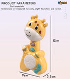Toyshine Giraffe Shape Musical Handy Drum Educational & Sensory Toy for Kids Boys and Girls 3+ Birthday Gifts - Yellow