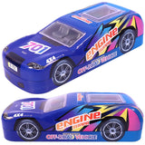Toyshine Engine 701 Car Metal Pencil Box, Double Comparment for Kids - Blue